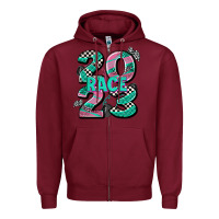 Burgundy race  2023 Zipper Hoodie - AdoDesignShop