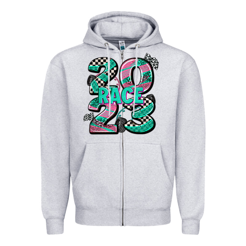 Race  2023 Zipper Hoodie by AdoDesignShop | Teevron