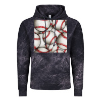 Cloud Black baseball seamless pattern Vintage Hoodie - BundleAndBundleShop