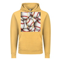Vintage Mustard baseball seamless pattern Vintage Hoodie - BundleAndBundleShop