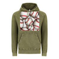 Vintage Olive baseball seamless pattern Vintage Hoodie - BundleAndBundleShop
