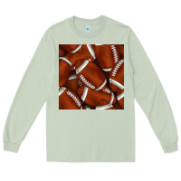 Matcha american football seamless pattern Long Sleeve Tee - BundleAndBundleShop