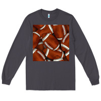 Smoke american football seamless pattern Long Sleeve Tee - BundleAndBundleShop