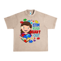 French Oak Stim your heart out Urban Heavy Tee - FaDigitalArtStudio