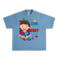 Pebble Blue Stim your heart out Urban Heavy Tee - FaDigitalArtStudio