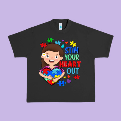 Stim Your Heart Out Urban Heavy Tee Designed By Fadigitalartstudio