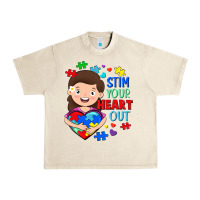 Sandshell Stim your heart out Urban Heavy Tee - FaDigitalArtStudio
