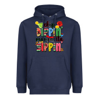 Navy chip dippin' margarita sippin' Heavyweight Hoodie - JahusDesignShop
