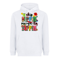 White chip dippin' margarita sippin' Heavyweight Hoodie - JahusDesignShop