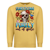 Antique Gold surviving purely out of spite Premium Sweatshirt - JahusDesignShop