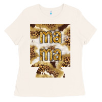 Mama With Leopard And Cowhide Regular Can Cooler Ladies Tee | Teevron