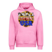 Fuchsia Pink small town usa Urban Hoodie - JahusDesignShop