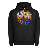 Pigment Black small town usa Urban Hoodie - JahusDesignShop