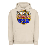 Pigment French Oak small town usa Urban Hoodie - JahusDesignShop