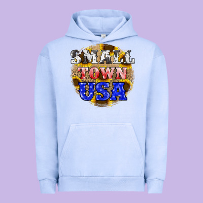 Small Town Usa Urban Hoodie Designed By Jahusdesignshop