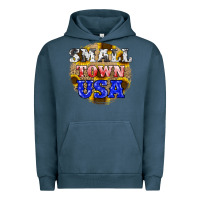 Pigment Midnight Navy small town usa Urban Hoodie - JahusDesignShop