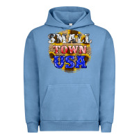 Pigment Pebble Blue small town usa Urban Hoodie - JahusDesignShop