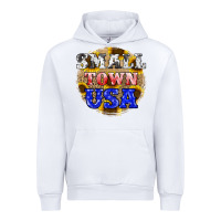 White small town usa Urban Hoodie - JahusDesignShop