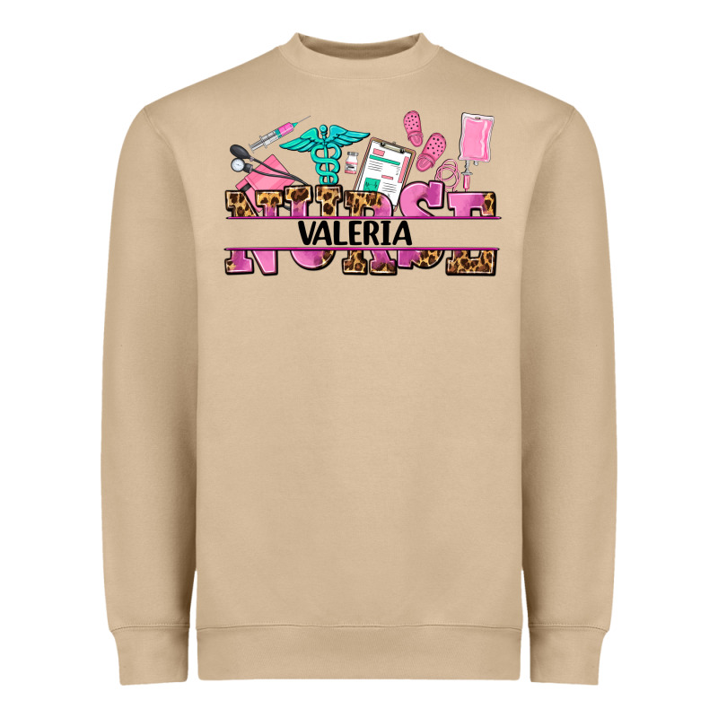Nurse Custom Name Heavyweight Sweatshirt by AdoDesignShop | Teevron