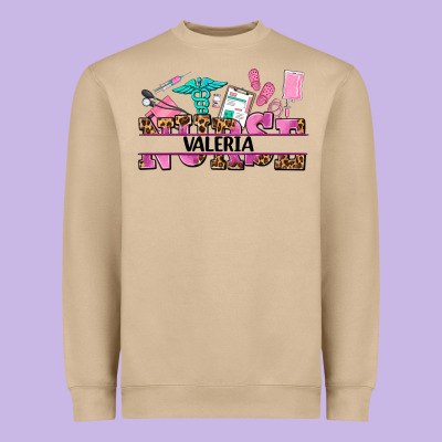 Nurse Custom Name Heavyweight Sweatshirt Designed By Adodesignshop