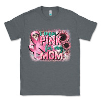 Charcoal Heather i wear pink for my mom Classic Tee - CowGirlArtShop