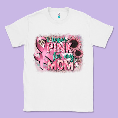 I Wear Pink For My Mom Classic Tee Designed By Cowgirlartshop