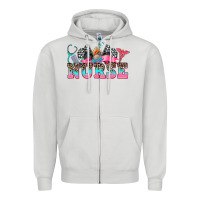 Dove Grey nurse with race and  equipment Zipper Hoodie - AdoDesignShop