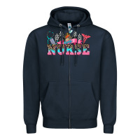 Navy nurse with race and  equipment Zipper Hoodie - AdoDesignShop