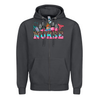 Smoke nurse with race and  equipment Zipper Hoodie - AdoDesignShop