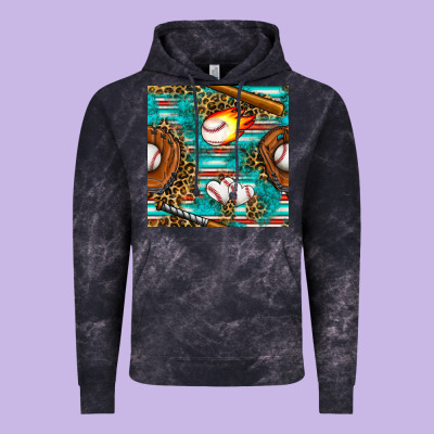 Baseball Glove And Bat With Serape Seamless Pattern Vintage Hoodie Designed By Bundleandbundleshop