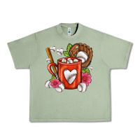 Oil Green Baseball Coffee cup Urban Heavy Tee - FaDigitalArtStudio