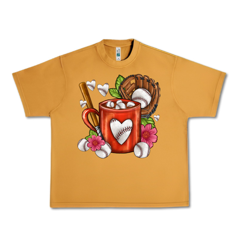 Baseball Coffee Cup Urban Heavy Tee by FaDigitalArtStudio | Teevron