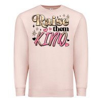 Pale Pink raise them kind Premium Sweatshirt - JahusDesignShop
