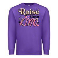 Purple raise them kind Premium Sweatshirt - JahusDesignShop