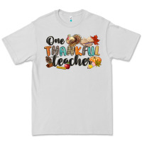 Dove Grey one thankful teacher Premium Tee - CowGirlArtShop