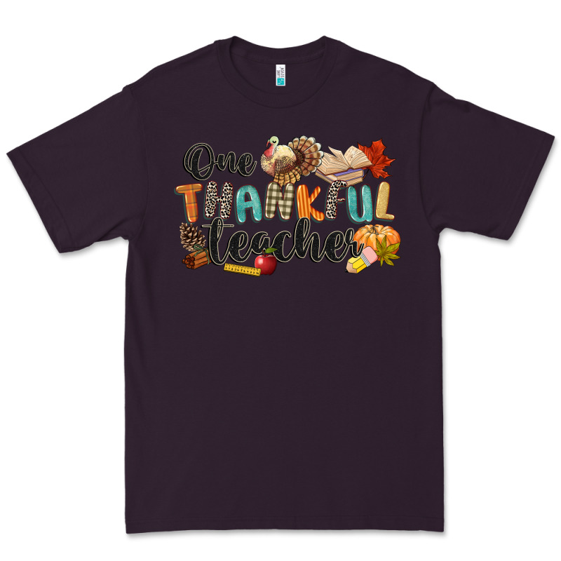 One Thankful Teacher Premium Tee by CowGirlArtShop | Teevron
