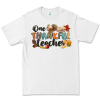 White one thankful teacher Premium Tee - CowGirlArtShop
