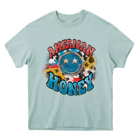 Arona American honey smiley Heavy Core Tee - HowdyJamesFarm
