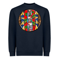 Navy dominican republic coasters Heavyweight Sweatshirt - AdoDesignShop