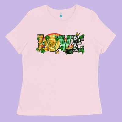 Western Love St. Patrick's Day P Ladies Tee Designed By Cowgirlartshop