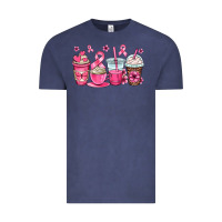 Vintage Denim breast cancer coffee cups Vintage Tee - OliviaCreatesArt