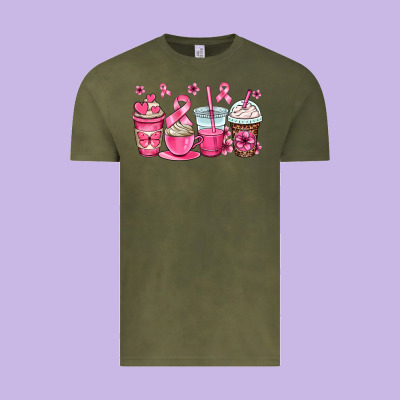 Breast Cancer Coffee Cups Vintage Tee Designed By Oliviacreatesart