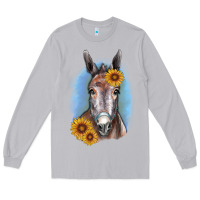 Moon Dust Sunflower Donkey Long Sleeve Tee - RanaPortraitStore