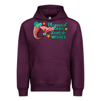 Mauve Wine mermaid kisses starfish wishes Urban Hoodie - JahusDesignShop