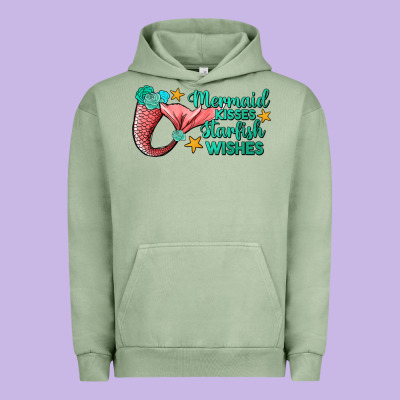 Mermaid Kisses Starfish Wishes Urban Hoodie Designed By Jahusdesignshop