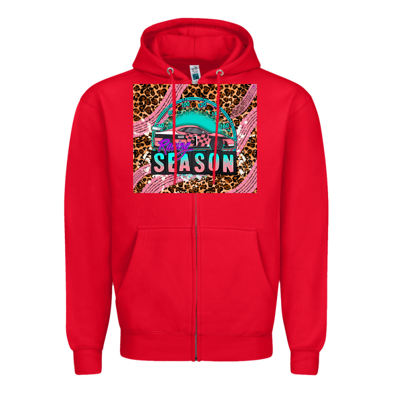 Pink Racing Car Zipper Hoodie by AdoDesignShop | Teevron