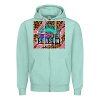Seafoam pink racing car Zipper Hoodie - AdoDesignShop