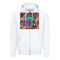 White pink racing car Zipper Hoodie - AdoDesignShop