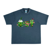 Midnight Navy Cactus Lover Cactus Coffee Cups Urban Heavy Tee - FaDigitalArtStudio