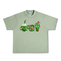Oil Green Cactus Lover Cactus Coffee Cups Urban Heavy Tee - FaDigitalArtStudio